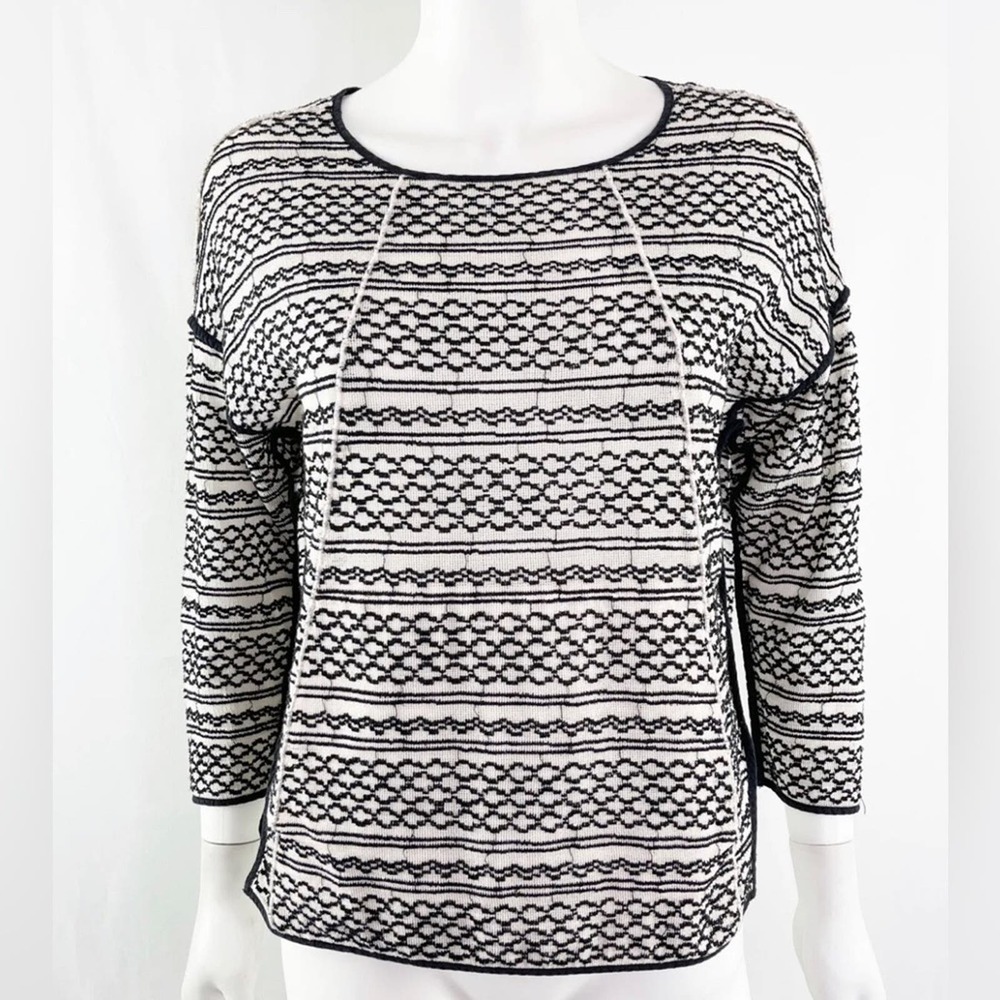 Madewell Pullover Cream White Top XS Boxy Fit